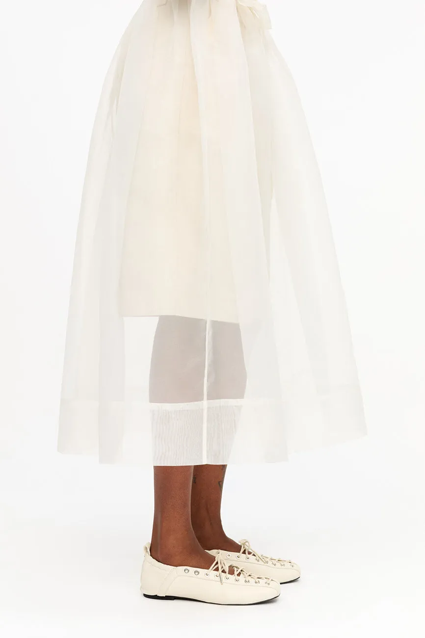 LACE-UP BALLERINAS