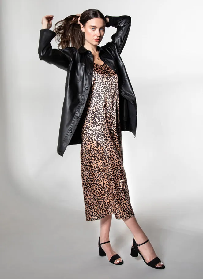 Long Satin Slip Dress