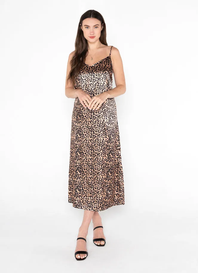Long Satin Slip Dress