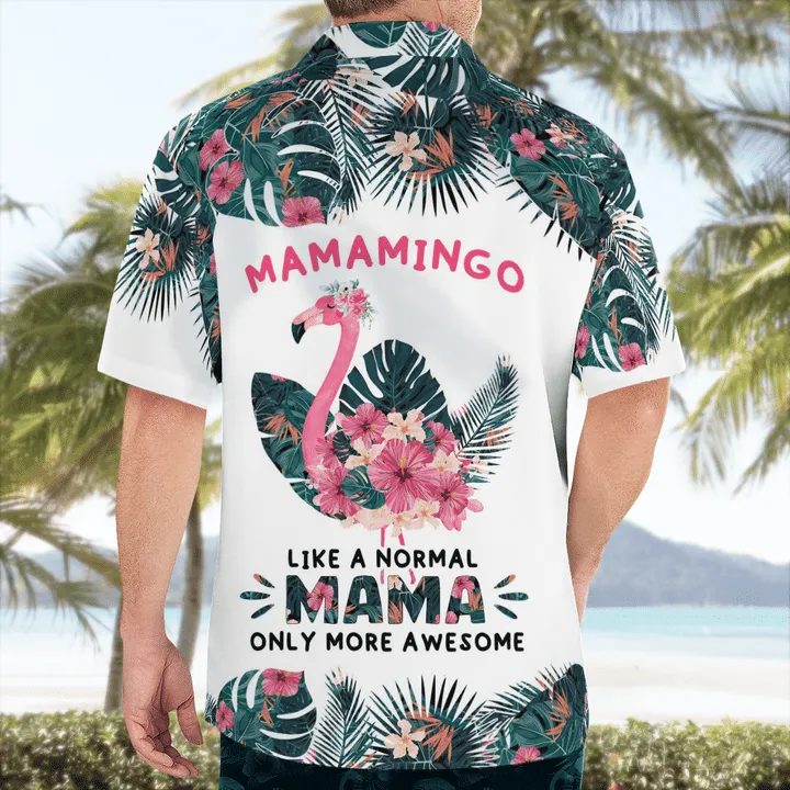 Mamamingo Hawaiian Shirt, Mother's day Hawaii shirt, Mom shirt, Gift for Mom