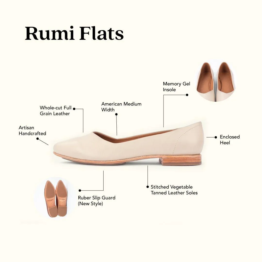 MK22910  - Rumi Flats Bone [Women's Leather Shoes]