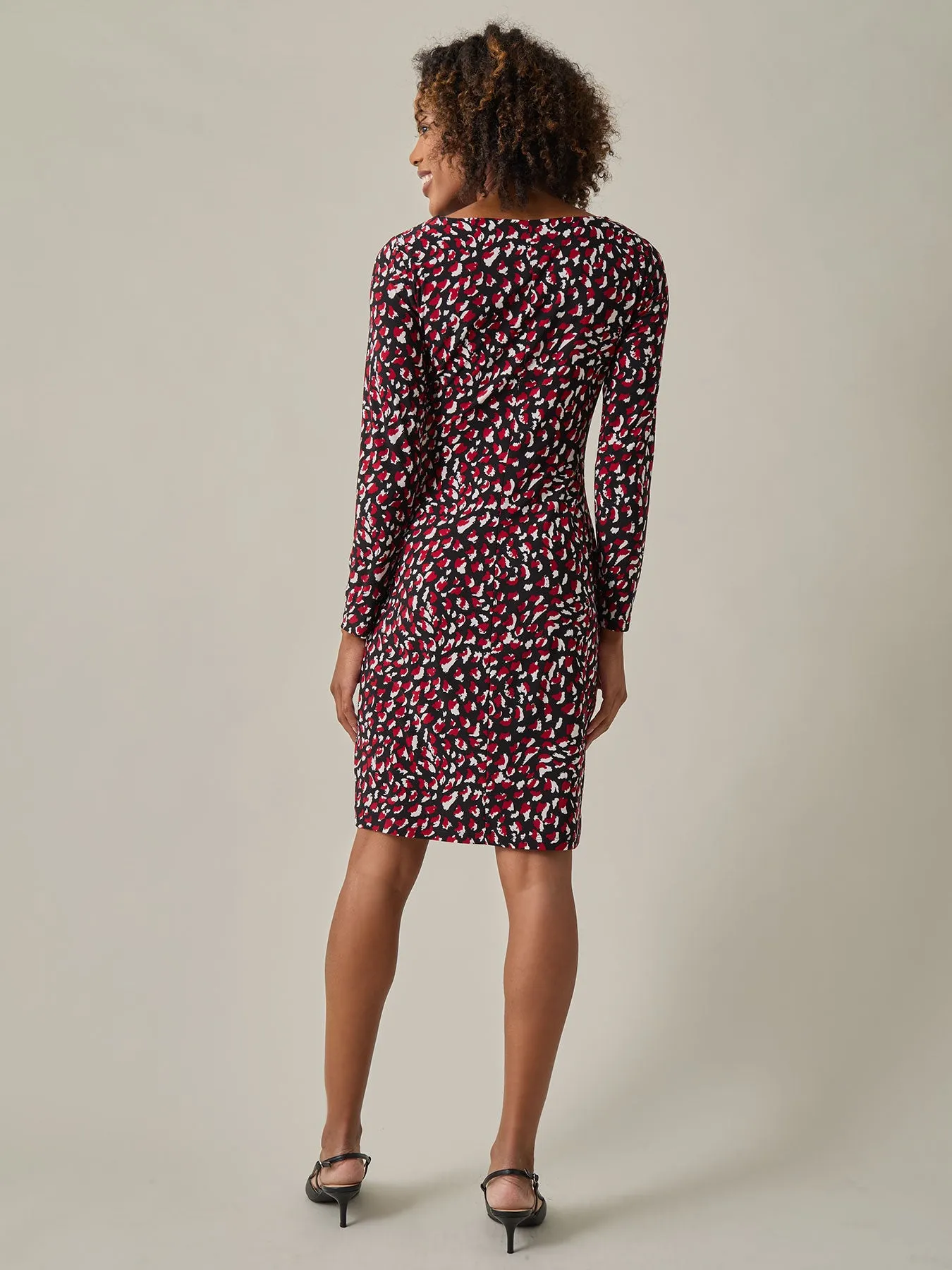 Petite Side Pleat Dress, Everyday Knit