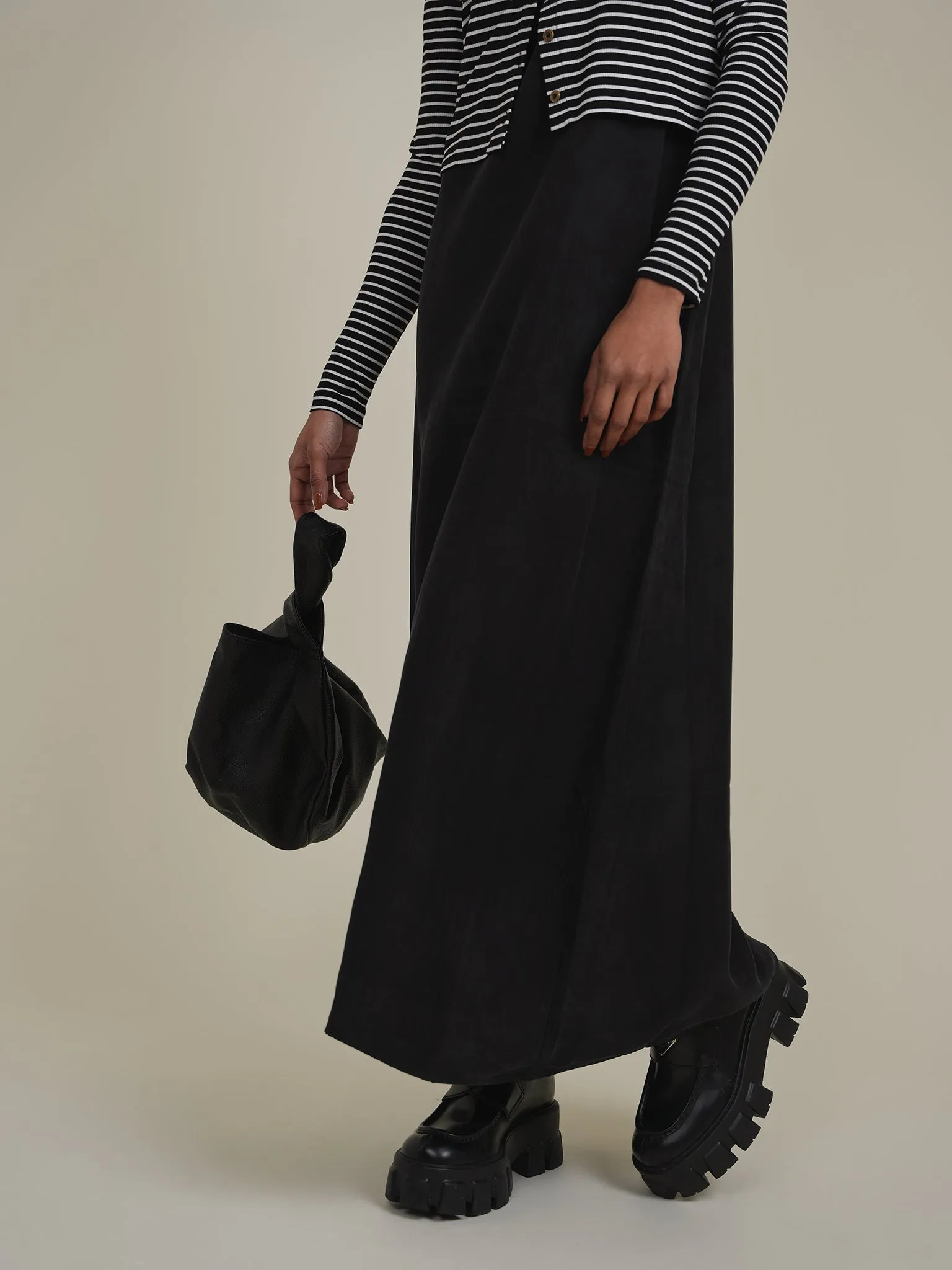 point maxi length v-neck slip dress