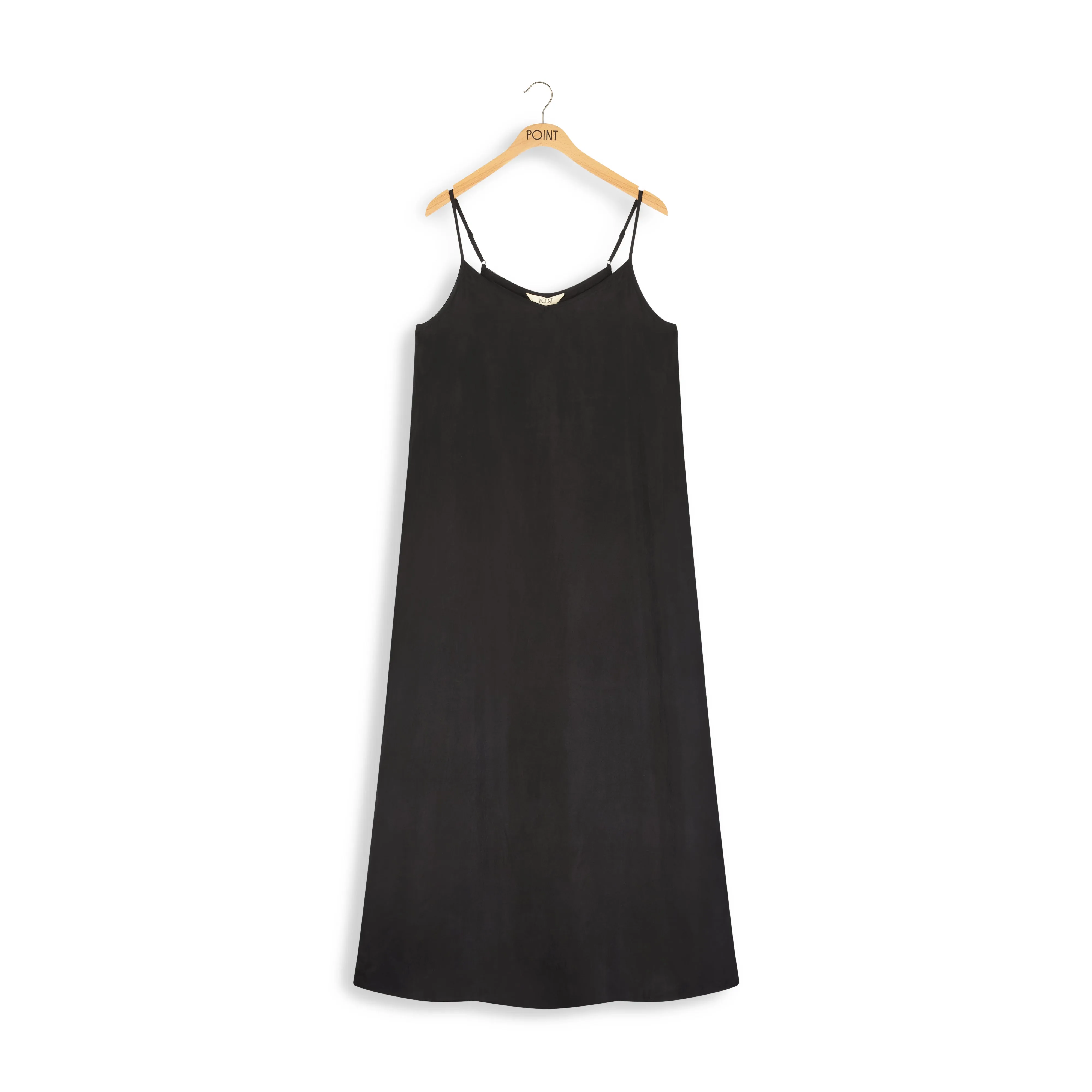 point maxi length v-neck slip dress