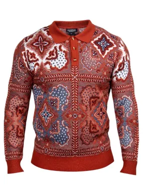 Prestige "Durban" Polo Sweater (RUST) 212