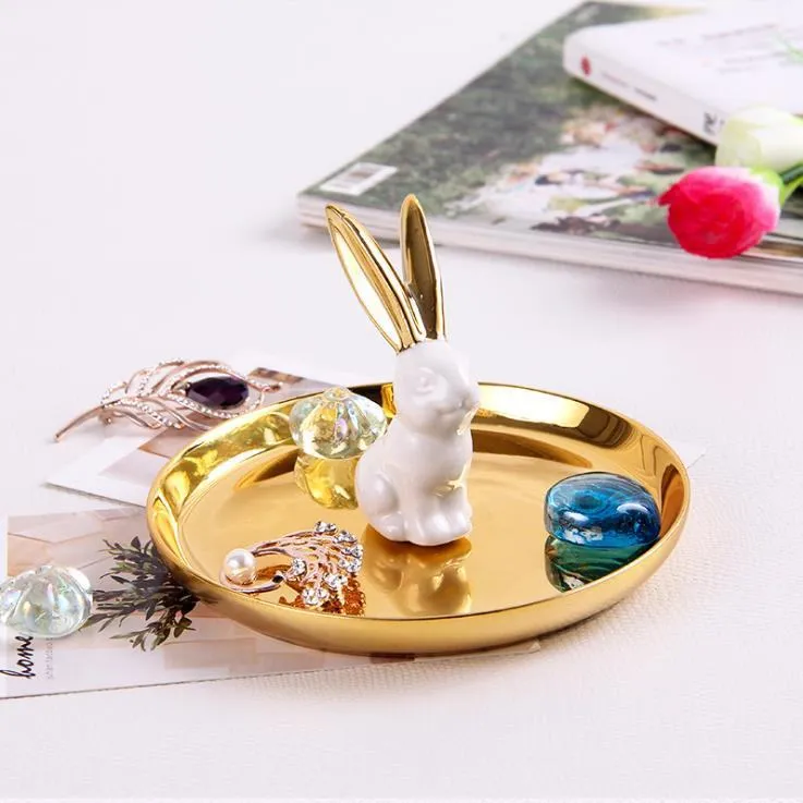 Qfdian Animal Figurine Elegance Trinket Dish