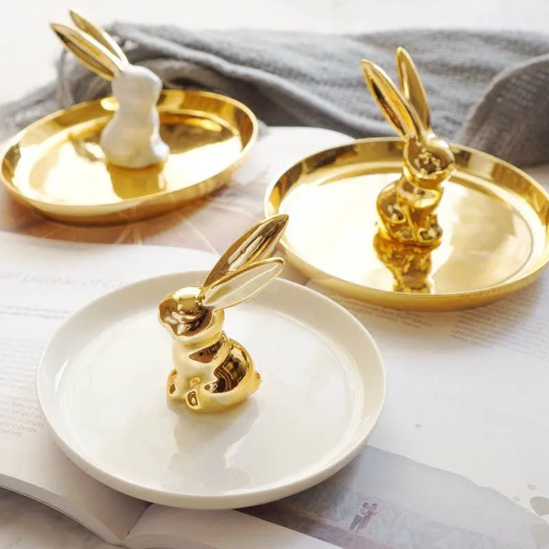 Qfdian Animal Figurine Elegance Trinket Dish