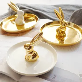 Qfdian Animal Figurine Elegance Trinket Dish
