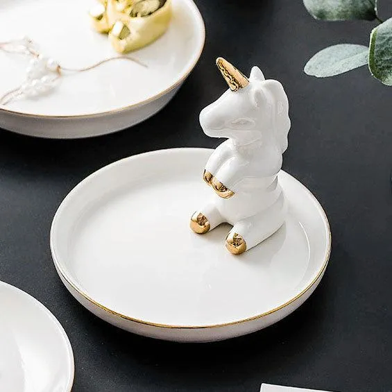 Qfdian Animal Figurine Elegance Trinket Dish