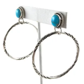 Reversible Sterling Hoops<br>By Geraldine James