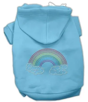 Rhinestone Rainbow Hoodies Baby Blue M (12)