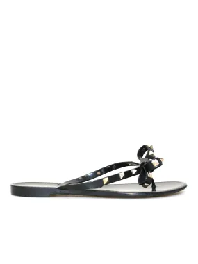 Rockstud Jelly Thong Sandals