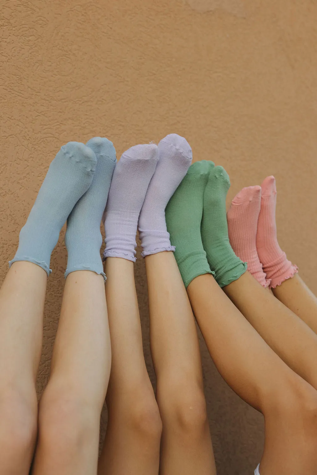 Ruffle Socks-Pink