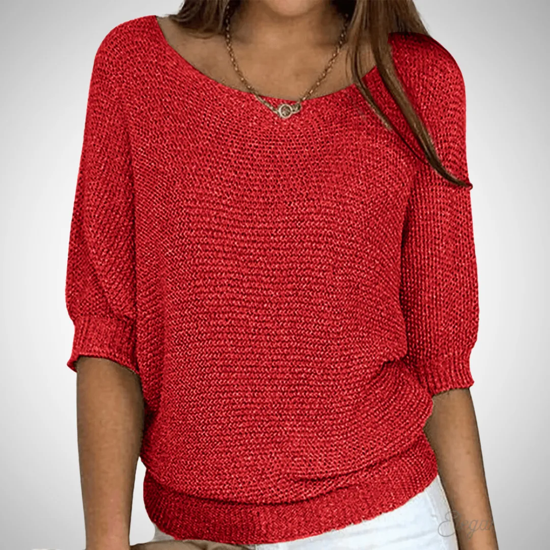 Sapphire Breezy Knit Sweater