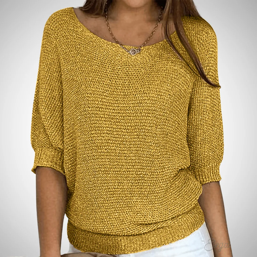 Sapphire Breezy Knit Sweater