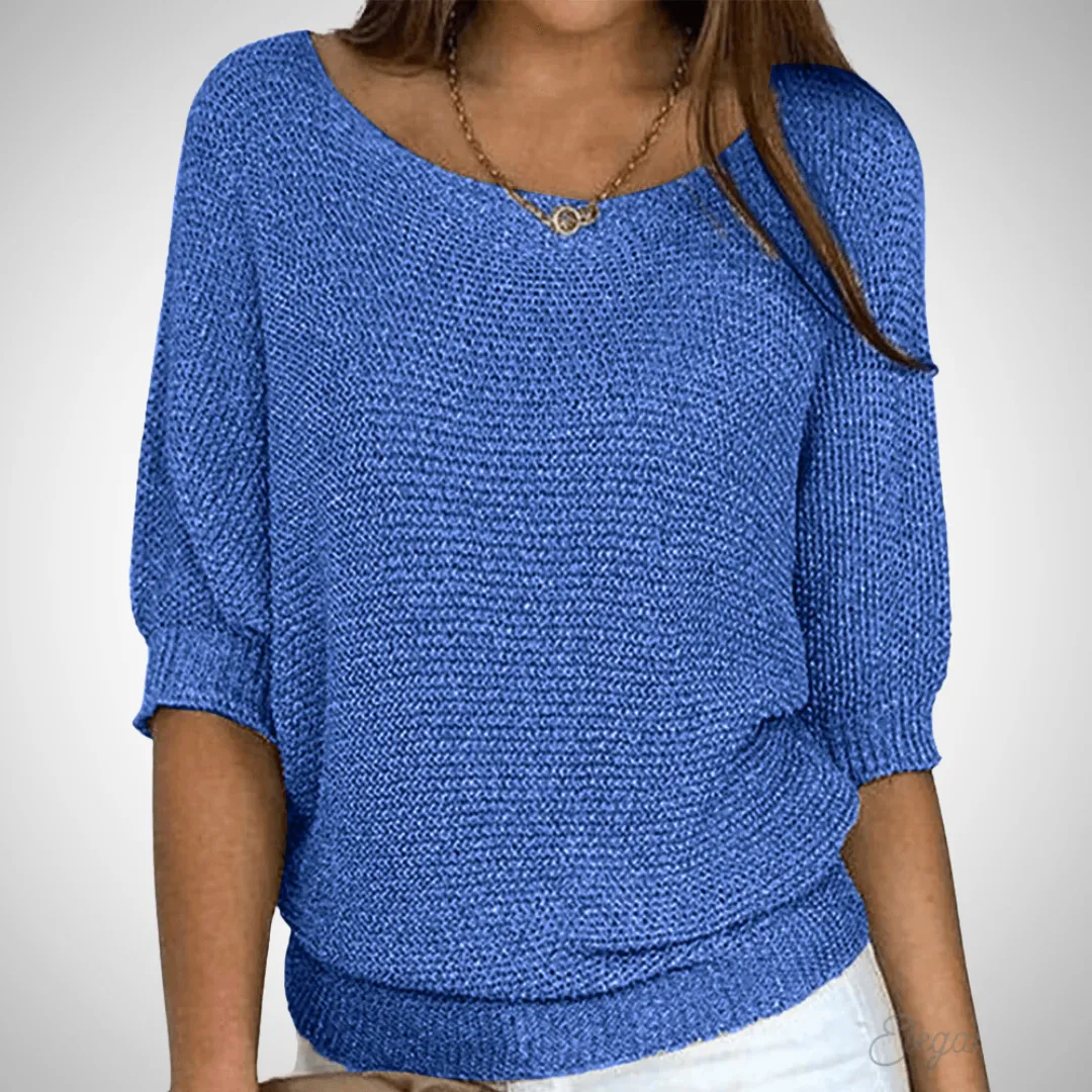 Sapphire Breezy Knit Sweater