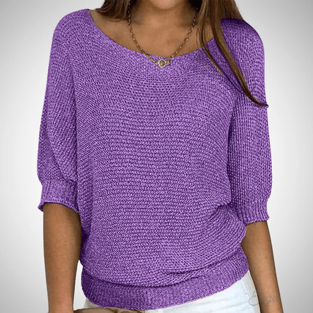 Sapphire Breezy Knit Sweater