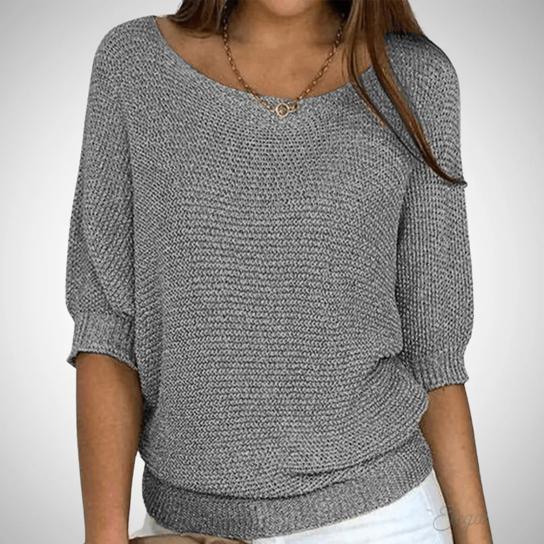 Sapphire Breezy Knit Sweater