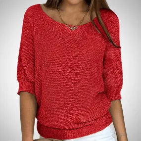 Sapphire Breezy Knit Sweater