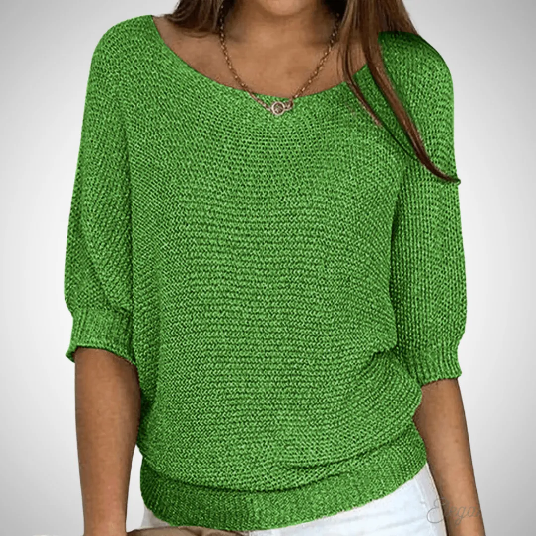 Sapphire Breezy Knit Sweater