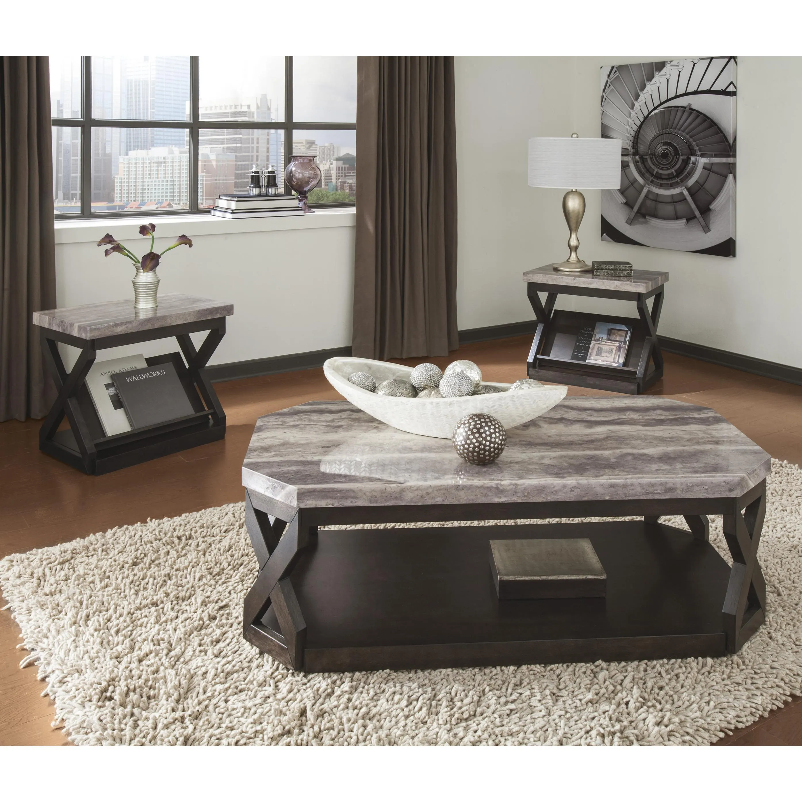 Signature Design by Ashley Radilyn Occasional Table Set T568-13