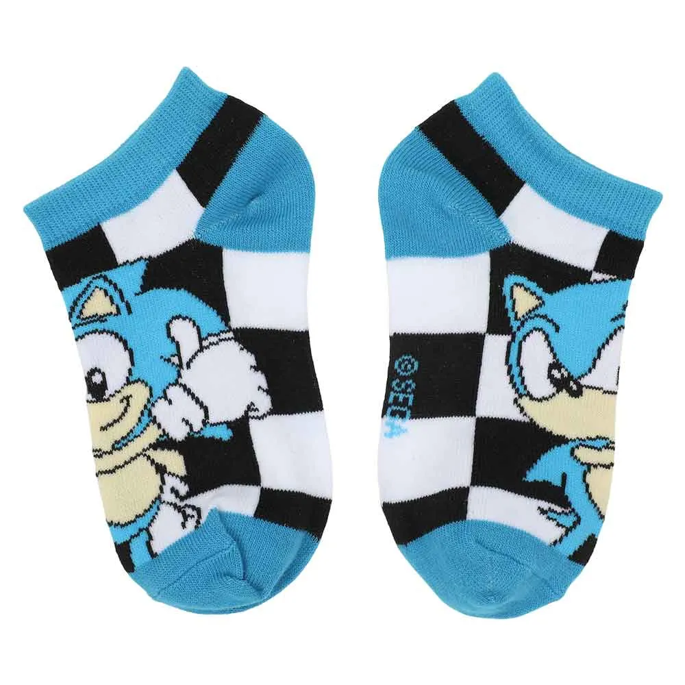Sonic the Hedgehog Characters Youth 6 Pack Ankle Socks