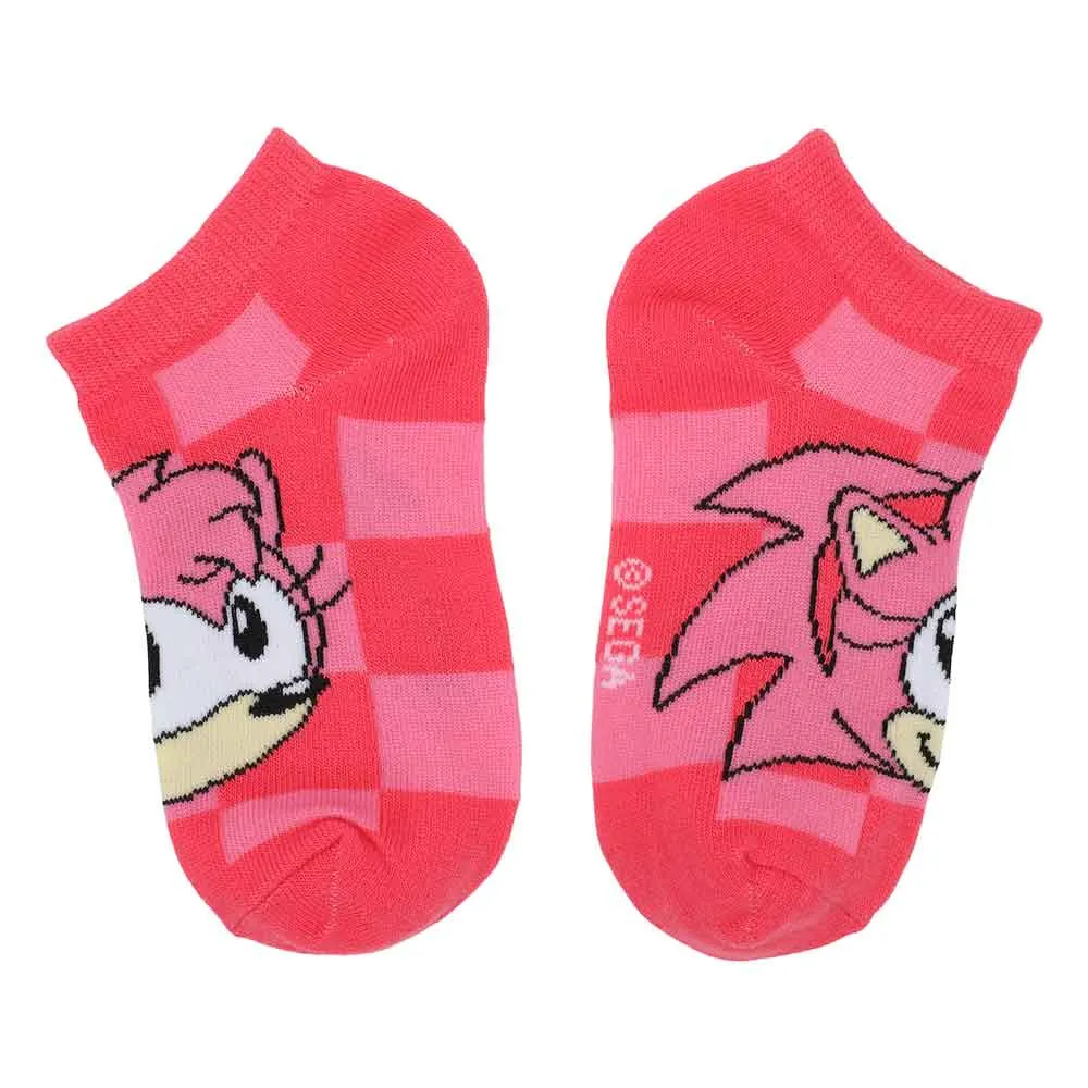 Sonic the Hedgehog Characters Youth 6 Pack Ankle Socks