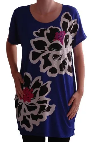 Tabitha Long Floral Tunic Tops