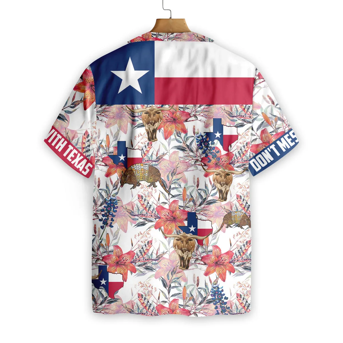 Texas Hawaiian Shirt Bluebonnet Longhorn, Hawaiian shirts for men, Women