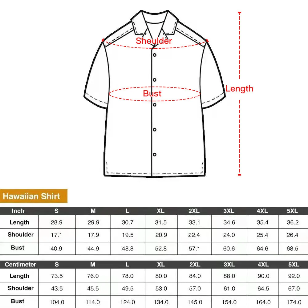 Tropical Fruit Print Men’s Summer Set Short-Sleeved Shirt & Beach Shorts Casual Wear