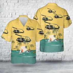 US Marines Bell UH-1N Iroquois (212) Hawaiian Shirt