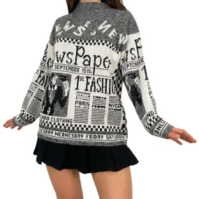 Vintage Fashion News Sweater (M/L)