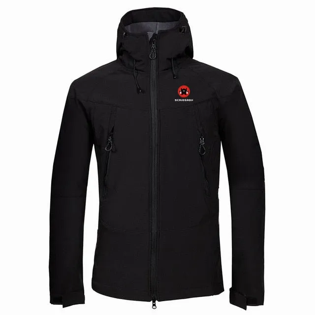 Waterproof Outdoor Soft-shell Jacket Winter Outdoor Fleece Keep Warm Waterproof Windproof Skiing Jacket Men Anti-sweat Jacket