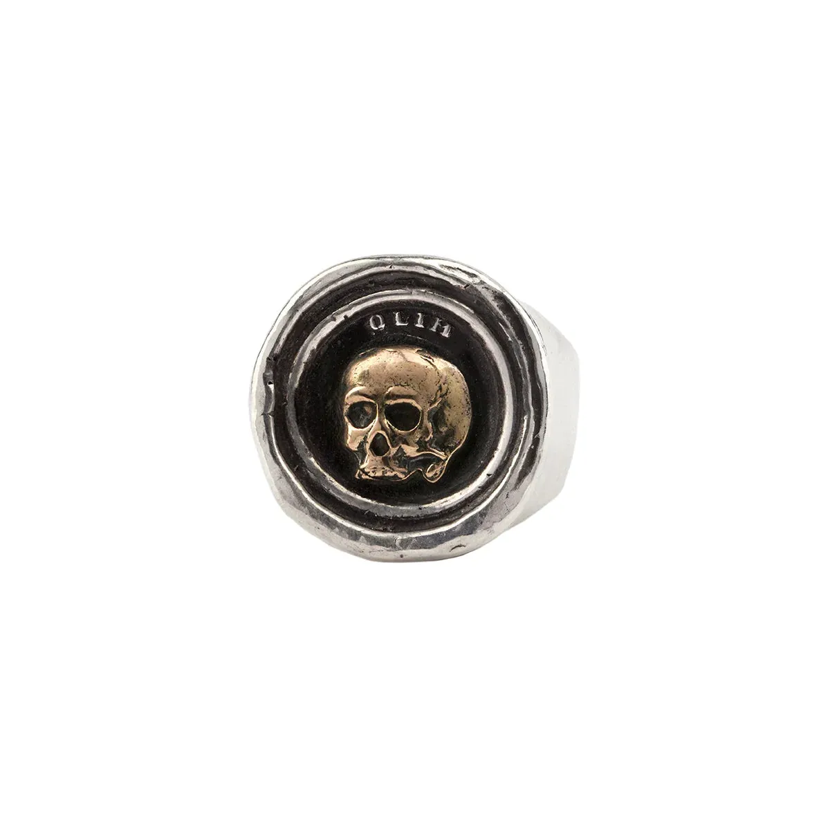 What Once Was 14K Gold on Silver Signet Ring | Pyrrha