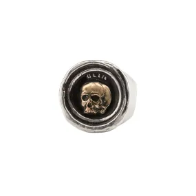 What Once Was 14K Gold on Silver Signet Ring | Pyrrha