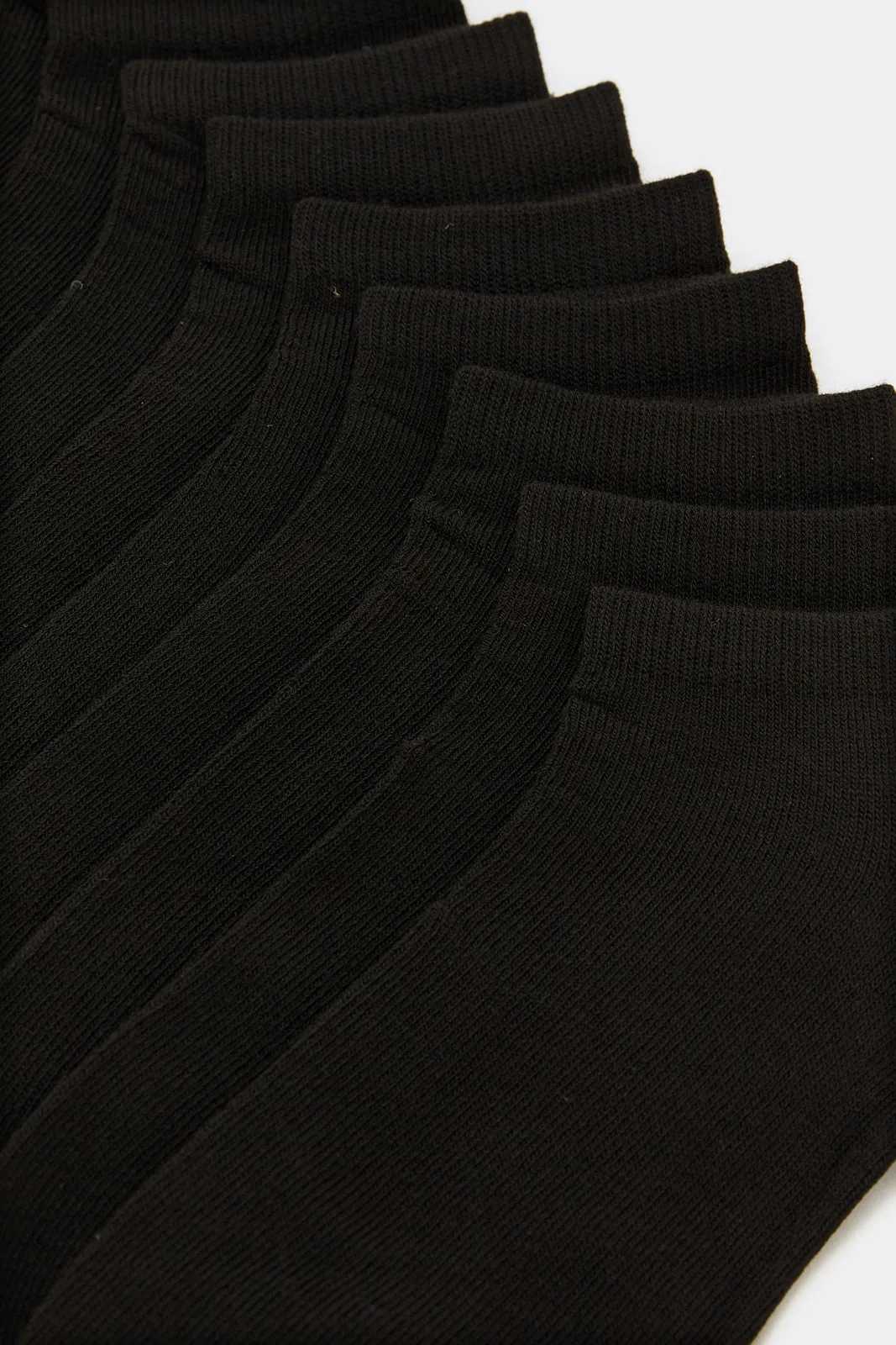 Women Black Basic Ankle Box Socks (Pack Of 10)