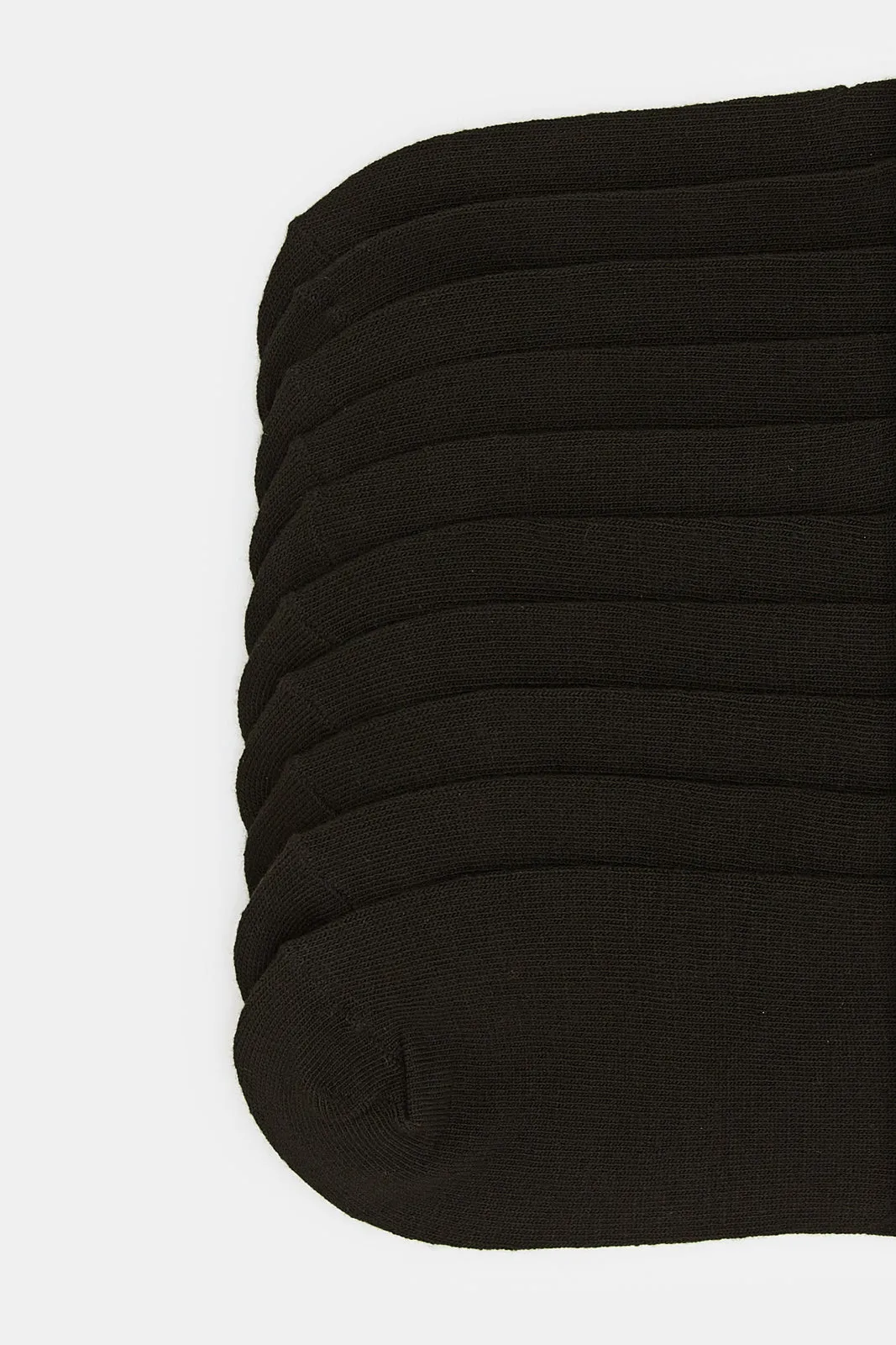 Women Black Basic Ankle Box Socks (Pack Of 10)