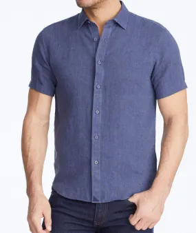 Wrinkle-Resistant Linen Short-Sleeve Araujo Shirt