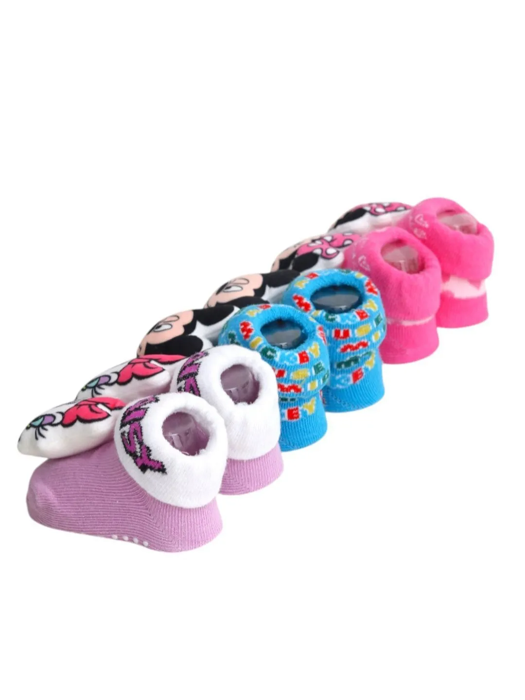 Yellow Bee Disney 3D Socks Trio – Mickey & Minnie Mouse and Daisy Duck For Boys & Girls