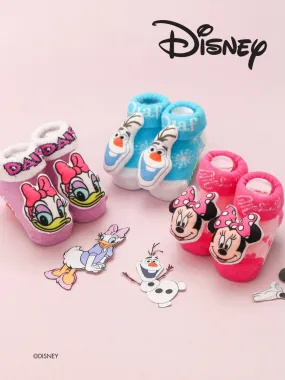 Yellow Bee Disney Trio 3D Socks Combo – Minnie Mouse, Daisy Duck, and Frozen Olaf For Girls & Boys